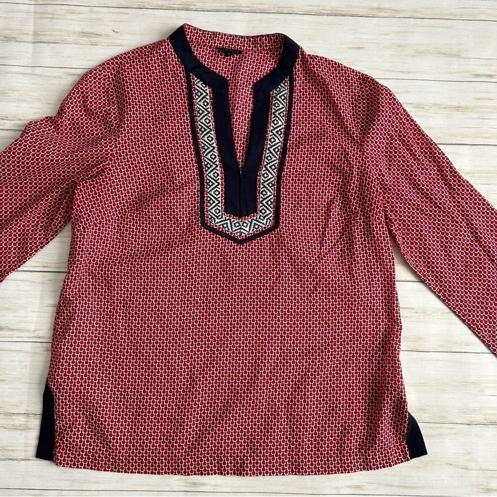 Talbots Embroidered Blouse | Size M - Picture 2 of 5